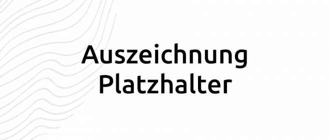Platzhalter Auszeichnung
